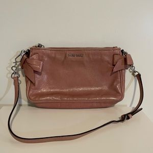 Miu Miu Pink Bow Detail Purse